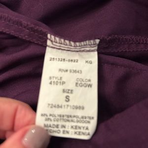 Cherokee plum drawstring scrub pants- small